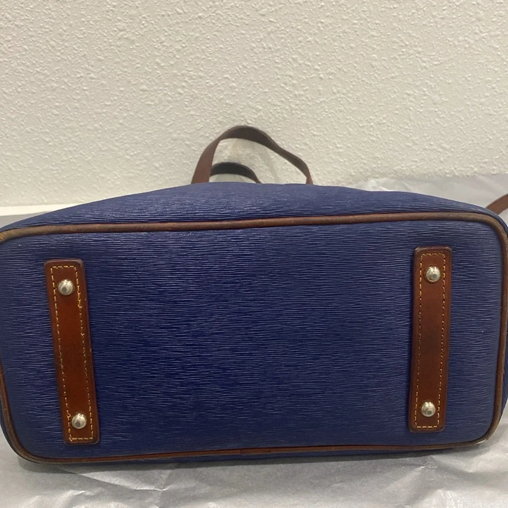 Dooney & Bourke Eva Cork Satchel Shoulder/ Handbag Bag in Navy - Picture 9 of 17